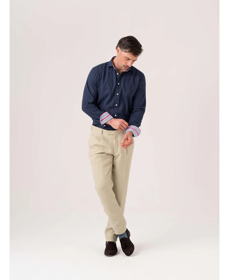 Koy Clothing Men's Cotton Cashmere Long Sleeve Shirt