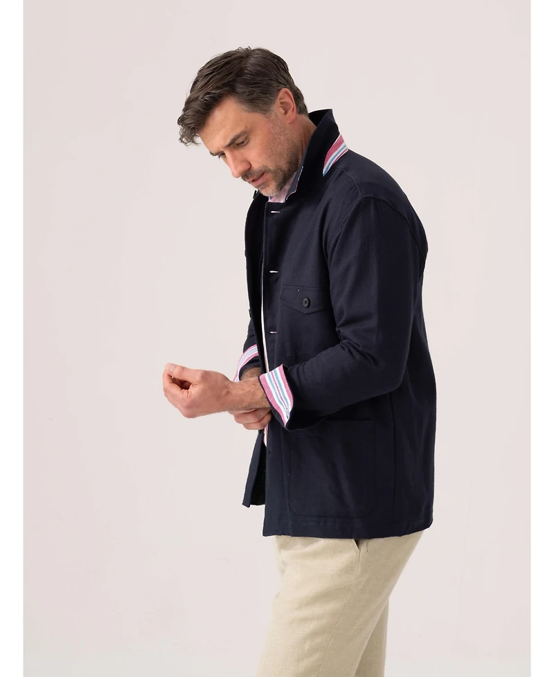 Koy Clothing Men's Kikoy Cotton Shirt Jacket