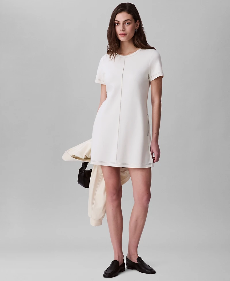 Calvin Klein Women's Short Sleeve Shift Dress