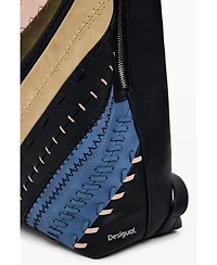 Desigual Women's Medium faux leather effect backpack with stitching