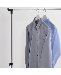 Kings Brand Furniture Standard Rod Clothing Garment Rack, Rolling Clothes Organizer on Wheels for Hanging