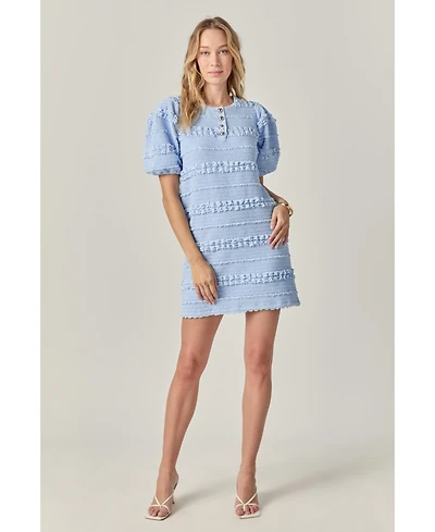 English Factory Women's Smocked Mini Dress