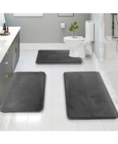 Clara Clark Ultra Soft Non Slip Plush Memory Foam Bath Rug Collection