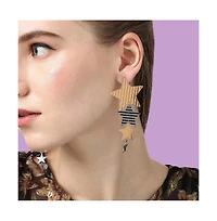 Sohi Women's Star Drop Earrings