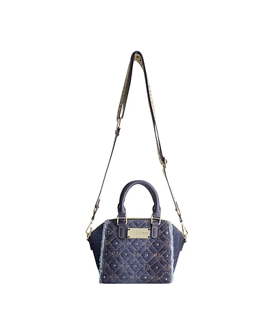 True Religion Frayed Denim Mini Satchel