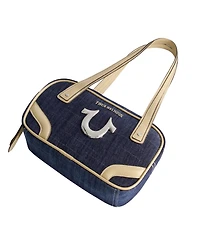 True Religion Small Denim Bowling Satchel