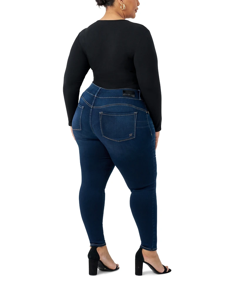 Seven7 Plus High Rise Curvy Legging Jeans