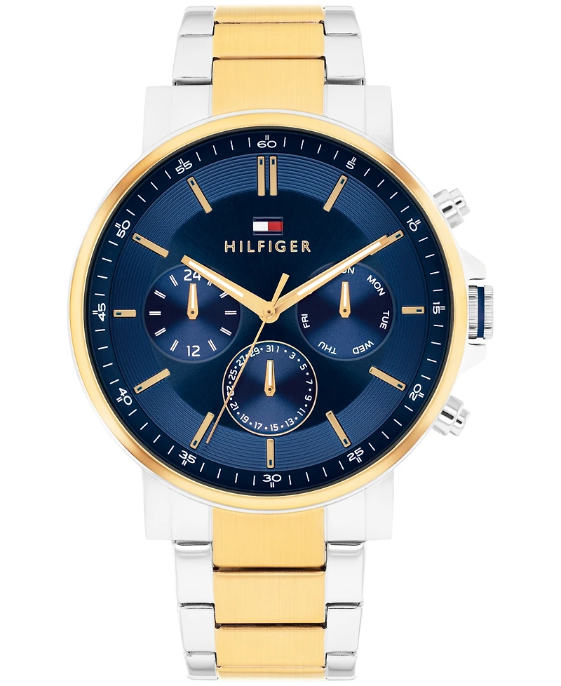Tommy Hilfiger Men's Multifunction Two-Tone Stainless-Steel Bracelet Watch, 43mm