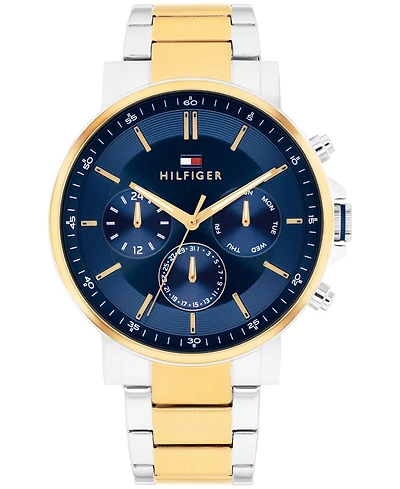 Tommy Hilfiger Men's Multifunction Two-Tone Stainless-Steel Bracelet Watch, 43mm