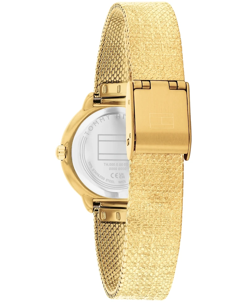 Tommy Hilfiger Women's Quartz Gold Tone Stainless Steel Mesh Bracelet Watch