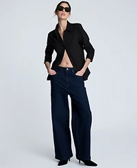 Kenneth Cole Women's Silky Jersey Button-Front Shirt