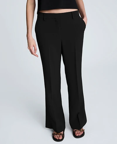 Kenneth Cole Women's Luxe Twill High Rise Flare Pants