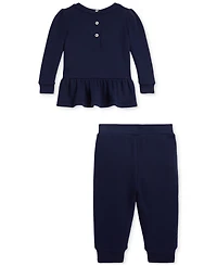 Polo Ralph Lauren Baby Girls Fleece Sweatshirt & Pant Set