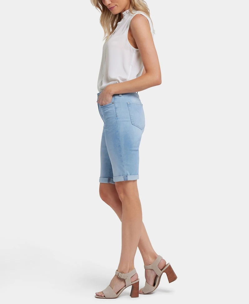 Nydj Women's Briella Denim Shorts with Roll Cuffs