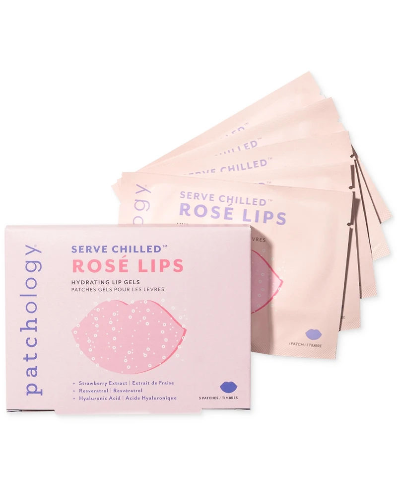 Patchology Serve Chilled Rose Lip Gel, 5-Pk.