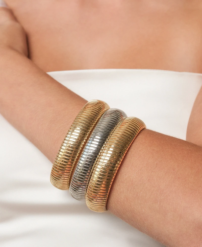 Ettika Flex Snake Chain Stretch Bracelet Set