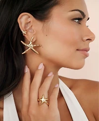 Ettika Starfish Luxe Cuff Earrings