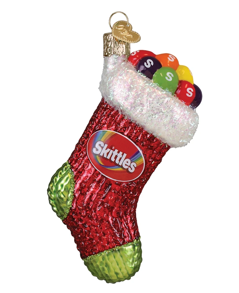 Old World Christmas 4.5" Mars Wrigley Candies Skittles Stocking Ornament