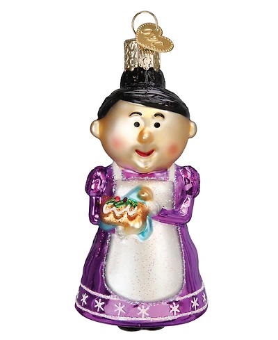 Old World Christmas 4.25" Rudolph the Red-Nosed Reindeer Cheery Mrs. Claus Ornament