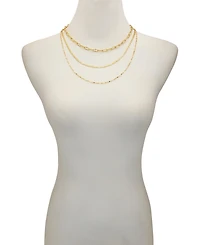 Vince Camuto Layered Chain Necklace Trio Set