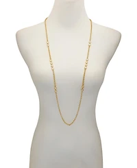 Vince Camuto Gold Tone Long Station Necklace