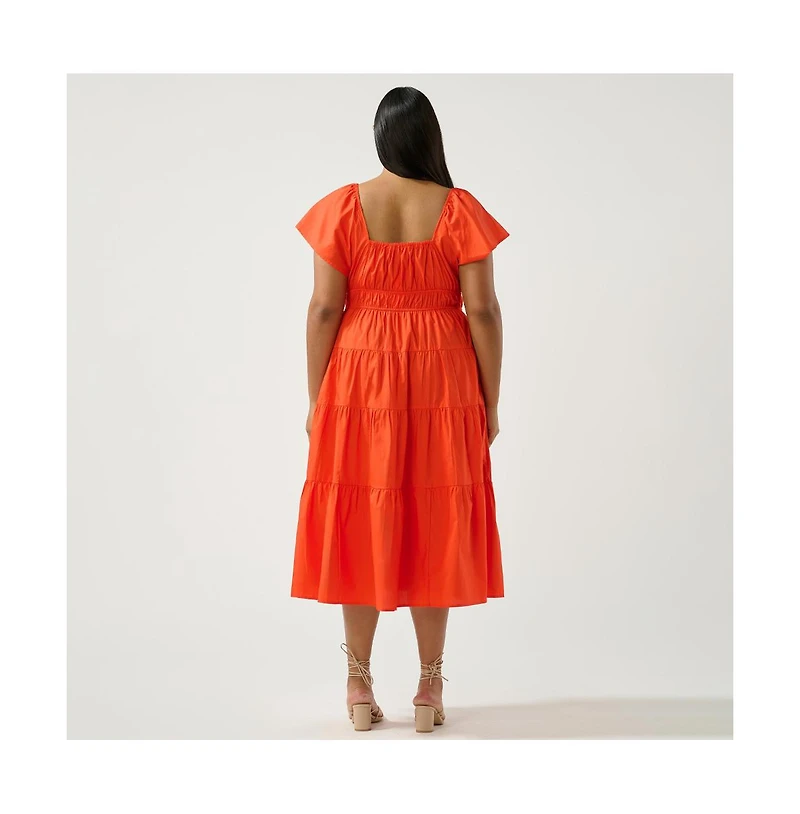 Estelle Ana Tiered Midi Dress