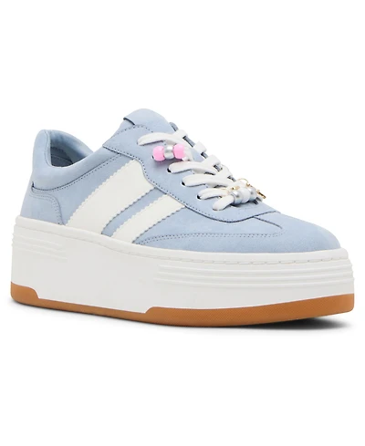 Madden Girl Women's Livvy-cb Charm Platform Lace-Up Sneakers