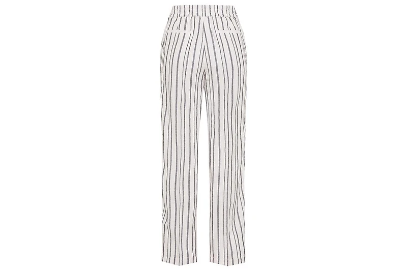 Olsen Women's Cotton Linen Striped Pant