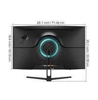 Z-edge 32 inch 1080P Full Hd 1920 x 1080 240 Hz 1 ms Curved Gaming Monitor, FreeSync, Hdmi + Dp, Supports Wall Mount