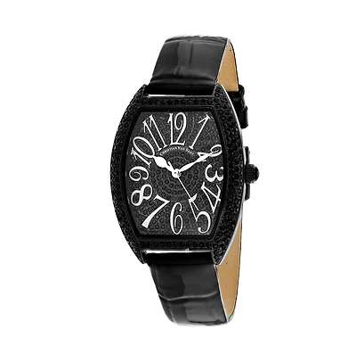 Christian Van Sant Women's Elegant Black Dial Watch
