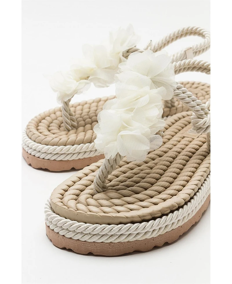 Prologue Shoes Santra Lace-Up Thong Sandals (Women)