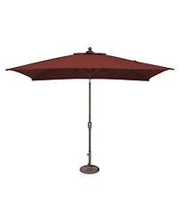 Mondawe 6.6FTx10FT Rectangle Patio Umbrella with Push-Button Tilt
