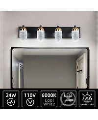 Flynama Vanity Lights With 4 Led Bulbs For Bathroom Lighting