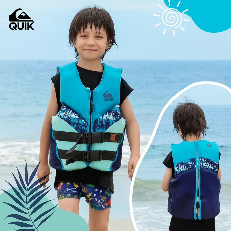 Quiksilver Uscg Approved Life Jacket, Evoprene Pfd Pvc Foam Swim Vest