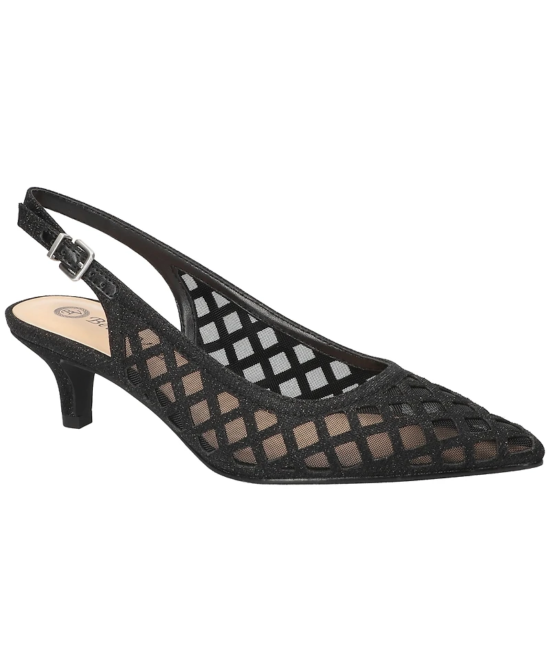 Bella Vita Women's Noel Slingback Pointed Toe Pumps
