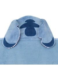 Lambs & Ivy Baby Disney Stitch Luxury Blue Cotton Terry Hooded Bath Towel