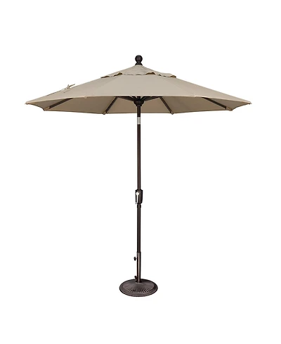 Mondawe 7.5FT Solefin Octagon Patio Umbrella with Push-Button Tilt