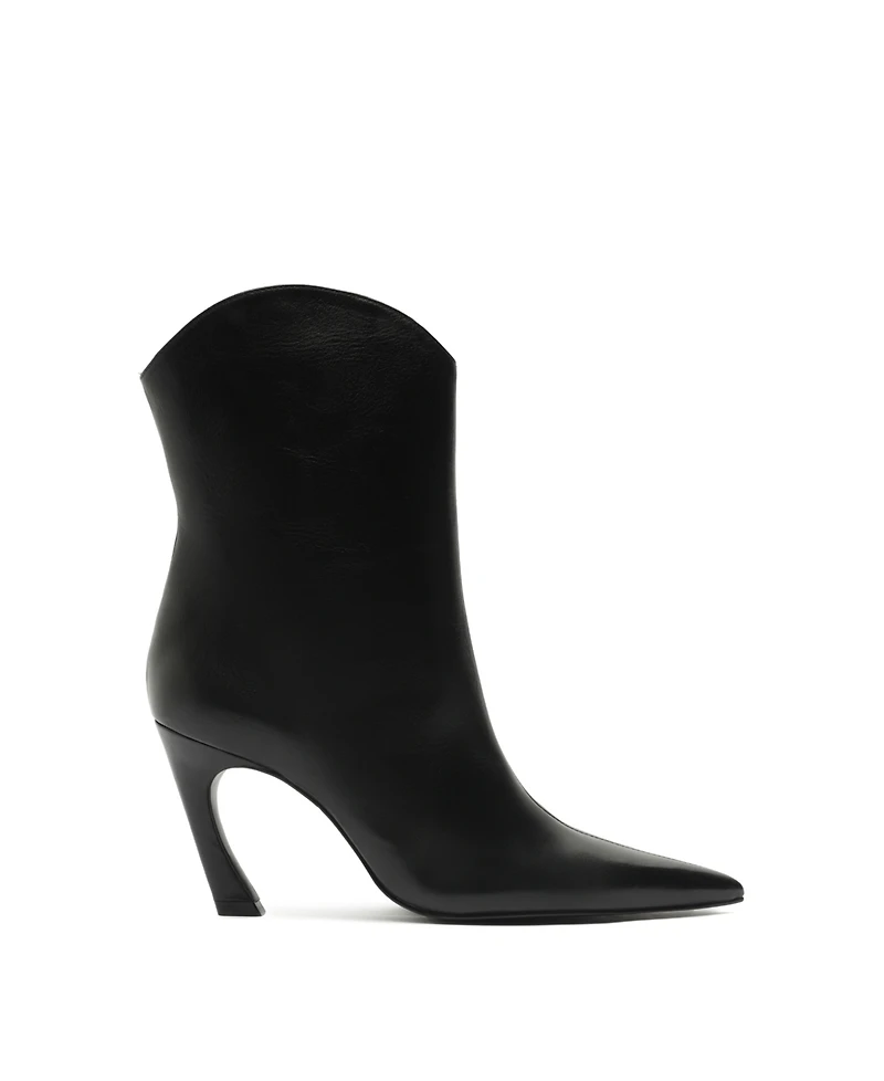 Schutz Women's Maryann Curve Pointy Toe Booties