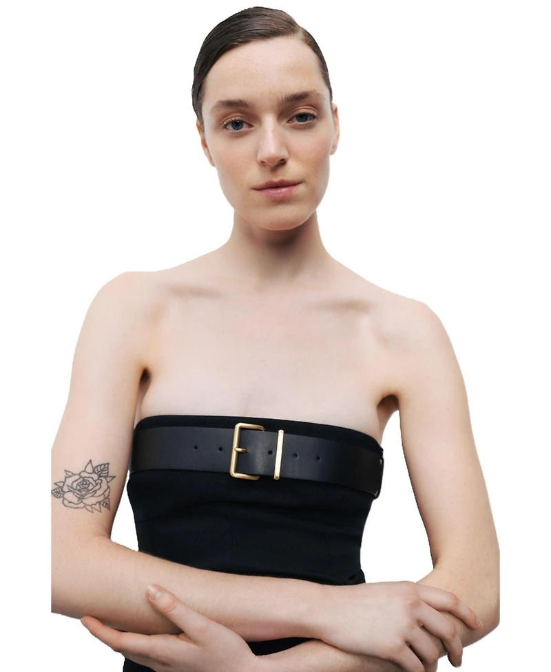 Nocturne Women's Belt Detailed Mini Dress