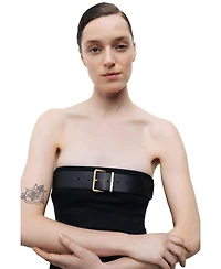 Nocturne Women's Belt Detailed Mini Dress