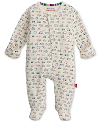 Magnetic Me Baby Cotton Footed Coveralls, 2 Pack