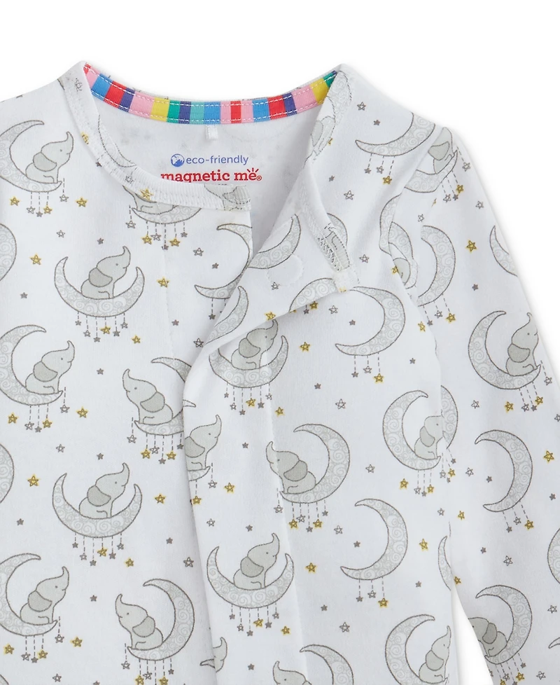 Magnetic Me Baby Cotton Footed Coveralls, 2 Pack