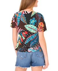 Vince Camuto Women's Cowlneck Asymmetric Hem Top