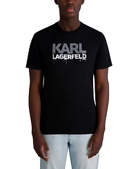 Karl Lagerfeld Paris Men's Dripping Caviar Logo T-Shirt