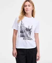 On 34th Women's London Graphic T-Shirt, Macy's Exclusive
