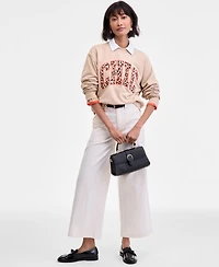 On 34th Women's Chic Varsity Crewneck Sweatshirt, Macy's Exclusive