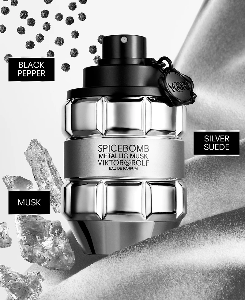 Viktor & Rolf Men's Spicebomb Metallic Musk Eau de Parfum, 3.04 oz.