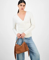 I.n.c. International Concepts Tayviss Fringe Shoulder Bag, Exclusively at Macy's