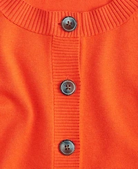 On 34th Women's Split-Cuff Crewneck Cropped Cardigan, Macy's Exclusive
