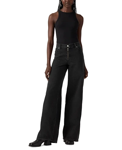 Levi's Women's Cotton '94 Mid-Rise Wide-Leg Moto Jeans